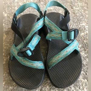 Blue Chaco one strap hiking sandal Womens size 9